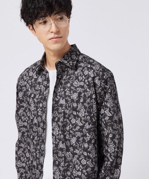 TAKEO KIKUCHI(タケオキクチ)の「【LIMITED】フラワープリントシャツ(シャツ/ブラウス・メンズ・ブラック系3/ベージュ系3/ネイビー系3・01/02/03/04)」の21枚目の写真