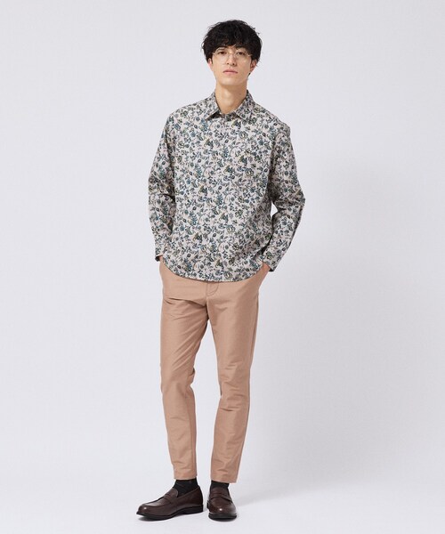 TAKEO KIKUCHI(タケオキクチ)の「【LIMITED】フラワープリントシャツ(シャツ/ブラウス・メンズ・ブラック系3/ベージュ系3/ネイビー系3・01/02/03/04)」の19枚目の写真