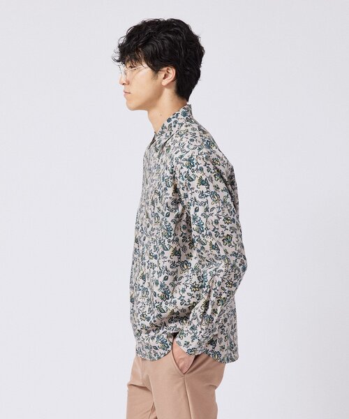 TAKEO KIKUCHI(タケオキクチ)の「【LIMITED】フラワープリントシャツ(シャツ/ブラウス・メンズ・ブラック系3/ベージュ系3/ネイビー系3・01/02/03/04)」の13枚目の写真