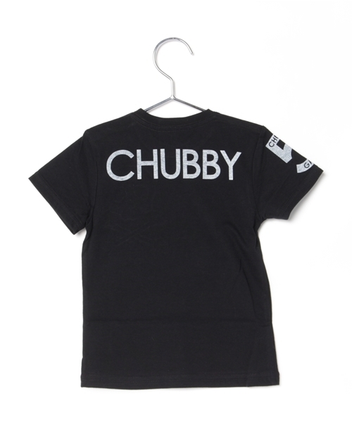 CHUBBYGANG（チャビーギャング）の「バラ柄スカルアップリケ半袖Tシャツ（Tシャツ/カットソー・キッズ・ホワイト/ブラック/パープル・120/100/110/130/90/80）」の4枚目の写真