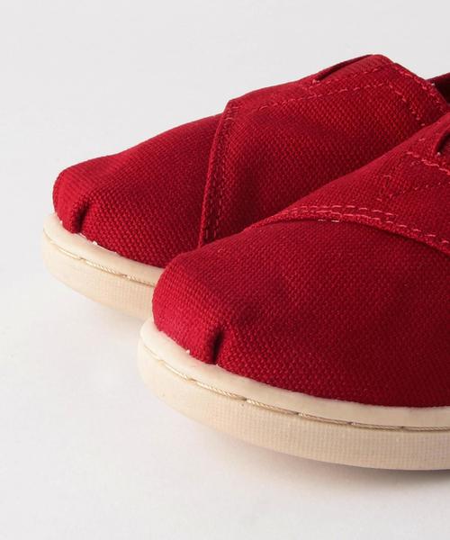 TOMS（トムス）の「【TOMS(トムス)】 CLASSICS 14cm-17cm◆（スニーカー・キッズ・レッド/ネイビー・14cm/15cm/17cm/16cm）」の6枚目の写真