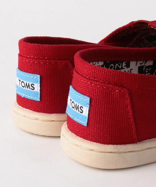TOMS（トムス）の「【TOMS(トムス)】 CLASSICS 14cm-17cm◆（スニーカー・キッズ・レッド/ネイビー・14cm/15cm/17cm/16cm）」の7枚目の写真