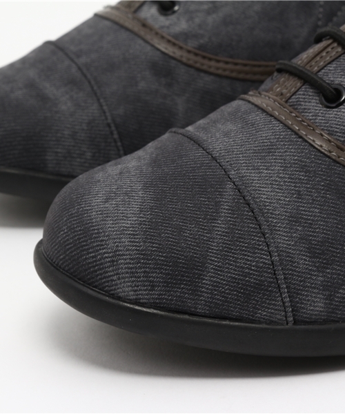 Noubel Voug Relax（ヌーベルヴォーグリラックス）の「Noubel Voug Relax(ヌーベル　ヴォーグ　リラックス)/生活防水　レースアップ調フラットスニーカーパンプス（レインシューズ・レディース・アイボリー/ブラック/ネイビー・S/M/LL/L）」の8枚目の写真