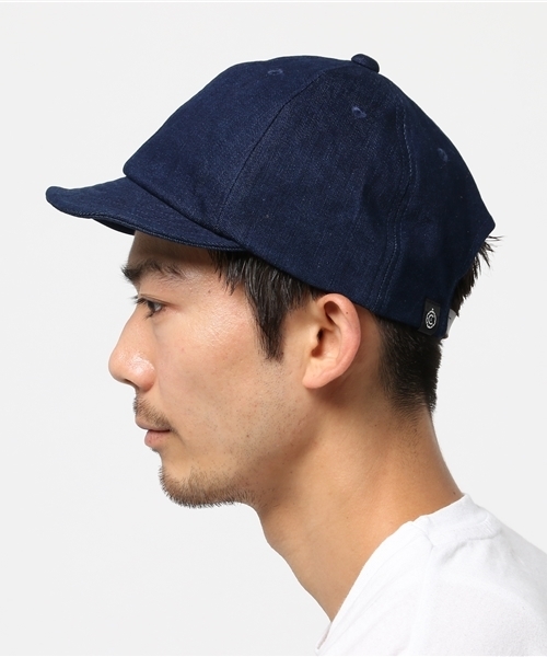 CABALLERO（キャバレロ）の「CABALLERO SHORT VISOR CAP VERIN CORDURA DENIM BLUE（キャップ・メンズ・インディゴブルー・FREE）」の2枚目の写真
