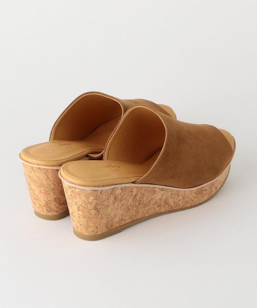 Another Edition（アナザーエディション）の「スウェードウェッジサンダル/AEBC SUED WDG SNDL●（サンダル・レディース・ブラック/ブラウン・LARGE/MEDIUM/SMALL）」の6枚目の写真