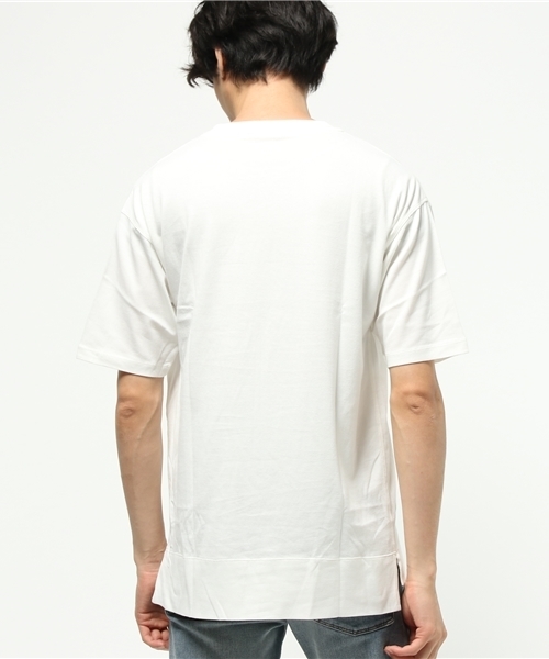 STUDIOUS（ステュディオス）の「【STUDIOUS】オーバーサイズポケットTEE（Tシャツ/カットソー・メンズ・ブラック/カーキ/ベージュ/ホワイト/ネイビー/バーガンディー・1/2）」の9枚目の写真