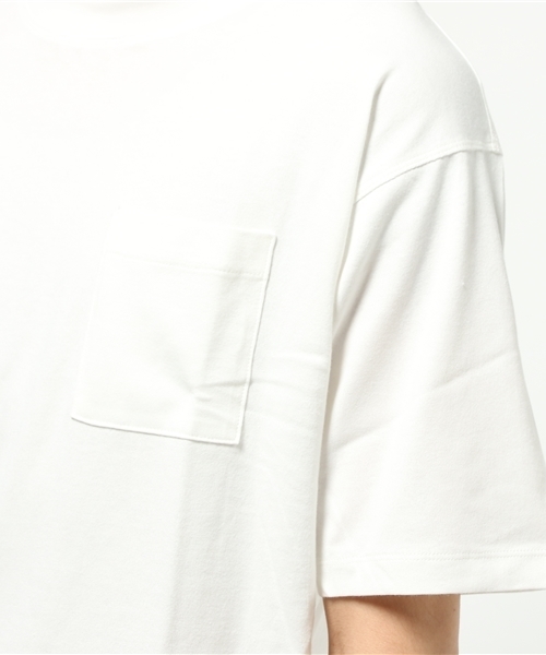 STUDIOUS（ステュディオス）の「【STUDIOUS】オーバーサイズポケットTEE（Tシャツ/カットソー・メンズ・ブラック/カーキ/ベージュ/ホワイト/ネイビー/バーガンディー・1/2）」の11枚目の写真