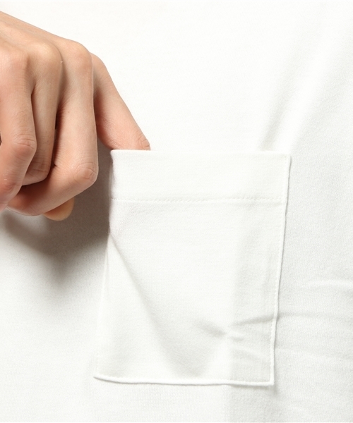 STUDIOUS（ステュディオス）の「【STUDIOUS】オーバーサイズポケットTEE（Tシャツ/カットソー・メンズ・ブラック/カーキ/ベージュ/ホワイト/ネイビー/バーガンディー・1/2）」の12枚目の写真