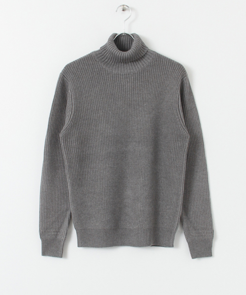 URBAN RESEARCH（アーバンリサーチ）の「UR A/C 片畦タートルネック（ニット/セーター・メンズ・ベージュ/ホワイト/ブラック/カーキ/グレー/ブラウン・LARGE/MEDIUM）」の18枚目の写真