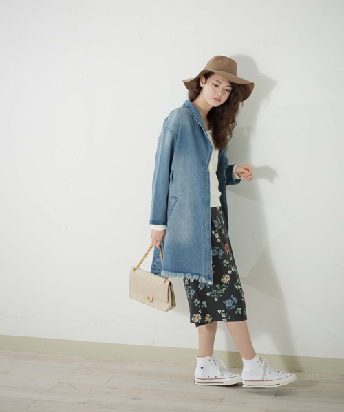 Denime(ドゥニーム)の「花柄スカンツ(その他パンツ・レディース・ブラック/ホワイト・FREE)」の13枚目の写真