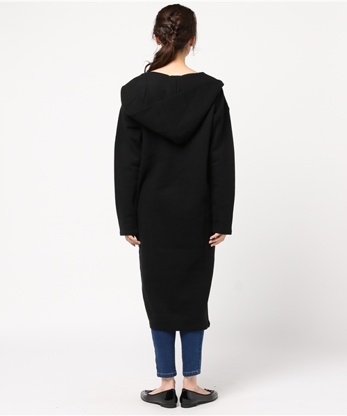 SLY（スライ）の「SLIT LONG PK（パーカー・レディース・ブラック/ライトベージュ/トップグレー・FREE）」の6枚目の写真