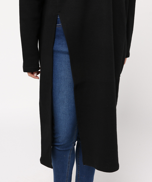 SLY（スライ）の「SLIT LONG PK（パーカー・レディース・ブラック/ライトベージュ/トップグレー・FREE）」の10枚目の写真