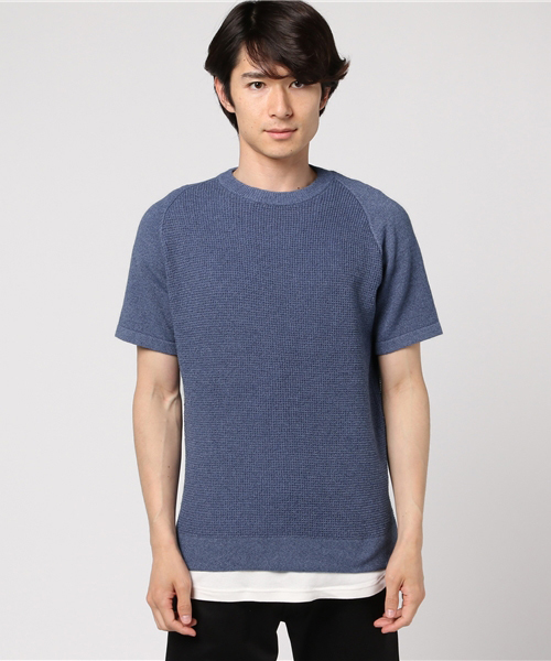 ivory court（アイボリーコート）の「700 ラグランブークレ2INSET◆（Tシャツ/カットソー・メンズ・グレー/ネイビー/グリーン・MEDIUM/LARGE）」の11枚目の写真