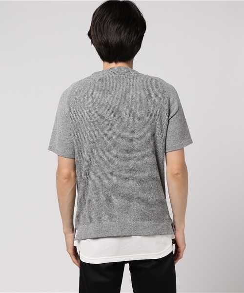 ivory court（アイボリーコート）の「700 ラグランブークレ2INSET◆（Tシャツ/カットソー・メンズ・グレー/ネイビー/グリーン・MEDIUM/LARGE）」の5枚目の写真