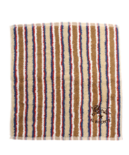 IL BISONTE（イルビゾンテ）の「IL BISONTE / HAND TOWEL（ハンカチ/ハンドタオル・レディース・ネイビー/ベージュ系その他/マルチ・FREE）」の2枚目の写真