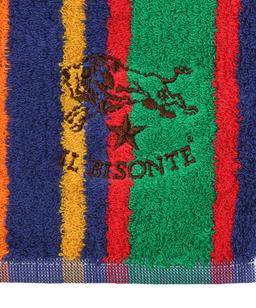 IL BISONTE（イルビゾンテ）の「IL BISONTE / HAND TOWEL（ハンカチ/ハンドタオル・レディース・ネイビー/ベージュ系その他/マルチ・FREE）」の5枚目の写真