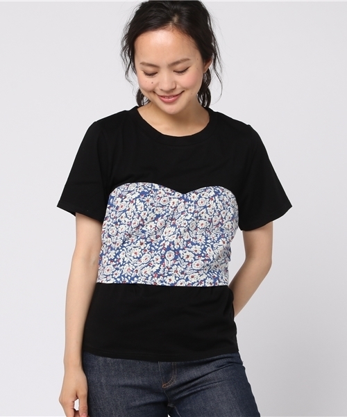 SLY（スライ）の「HIEDRA FLOR DOCKING T/SH（Tシャツ/カットソー・レディース・ブルー系その他/ホワイト/レッド系その他/オレンジ系その他・1/2）」の12枚目の写真