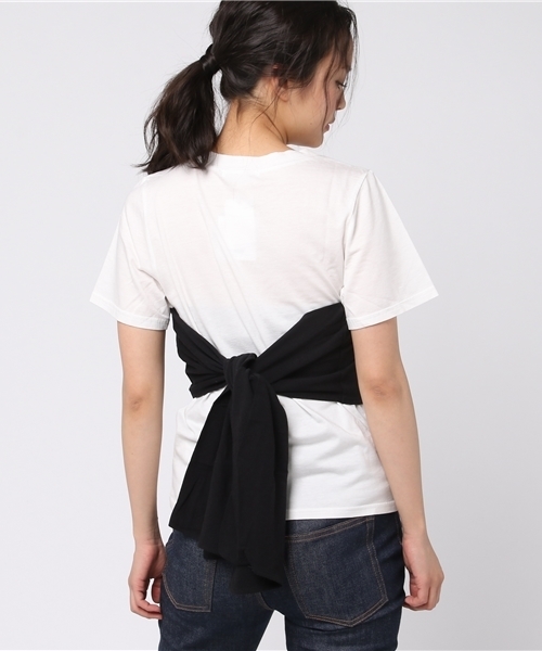 SLY（スライ）の「HIEDRA FLOR DOCKING T/SH（Tシャツ/カットソー・レディース・ブルー系その他/ホワイト/レッド系その他/オレンジ系その他・1/2）」の7枚目の写真