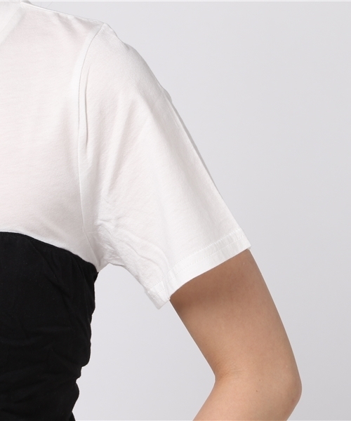 SLY（スライ）の「HIEDRA FLOR DOCKING T/SH（Tシャツ/カットソー・レディース・ブルー系その他/ホワイト/レッド系その他/オレンジ系その他・1/2）」の9枚目の写真