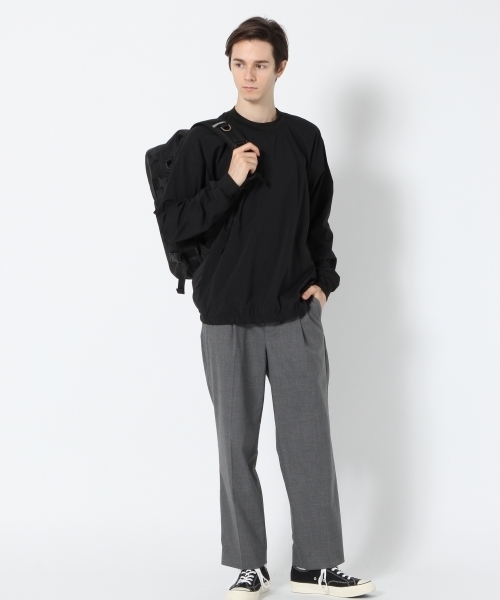 GLOBAL WORK（グローバルワーク）の「【抜群のストレッチ】シンセティックプルオーバーシャツ/761874（シャツ/ブラウス・メンズ・カーキ/ブラック・X-LARGE/LARGE/SMALL/MEDIUM）」の5枚目の写真