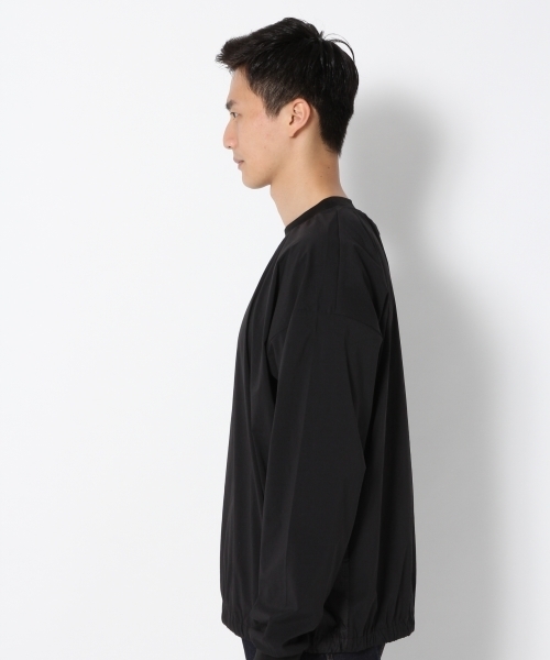 GLOBAL WORK（グローバルワーク）の「【抜群のストレッチ】シンセティックプルオーバーシャツ/761874（シャツ/ブラウス・メンズ・カーキ/ブラック・X-LARGE/LARGE/SMALL/MEDIUM）」の4枚目の写真