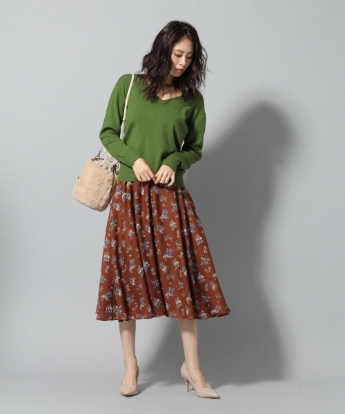 Andemiu（アンデミュウ）の「アクセツキソウバリニットプルオーバー771202（ニット/セーター・レディース・ピンク/グリーン/ブラック/ライトグレー/マスタード/ライトブルー/クリアブルー/ナチュラル/ラベンダー・FREE）」の16枚目の写真