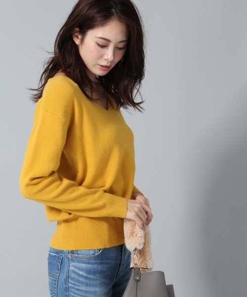 Andemiu（アンデミュウ）の「アクセツキソウバリニットプルオーバー771202（ニット/セーター・レディース・ピンク/グリーン/ブラック/ライトグレー/マスタード/ライトブルー/クリアブルー/ナチュラル/ラベンダー・FREE）」の20枚目の写真