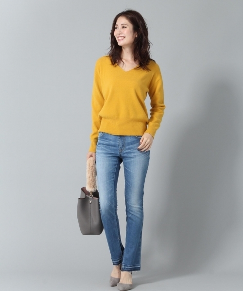 Andemiu（アンデミュウ）の「アクセツキソウバリニットプルオーバー771202（ニット/セーター・レディース・ピンク/グリーン/ブラック/ライトグレー/マスタード/ライトブルー/クリアブルー/ナチュラル/ラベンダー・FREE）」の17枚目の写真