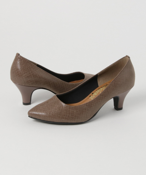 salle de bal（サルデバル）の「ビーガンレザー ポインテッドパンプス（パンプス・レディース・ブラック/グレイッシュベージュ・L/M/S）」の8枚目の写真