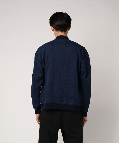 VENCEEXCHANGE(ヴァンスエクスチェンジ)の「インディゴツイルMA-1(MA-1・メンズ・ブルー/ネイビー・LARGE/MEDIUM)」の5枚目の写真