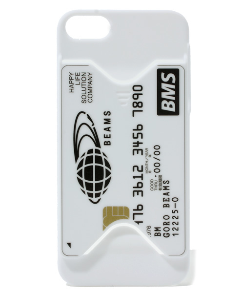 bpr BEAMS（ビーピーアール ビームス ）の「BEAMS / iPhone5・5S ケース with カードホルダー（スマホケース/カバー・メンズ・ホワイト/ブラック/シルバー/ゴールド・ONE SIZE）」の2枚目の写真