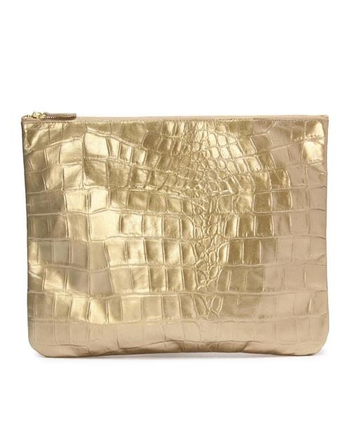 UNITED ARROWS（ユナイテッドアローズ）の「＜BARDOT ROSE(バルドロゼ＞ ジェントルクロコ BIG クラッチ† ◆¨（クラッチバッグ・レディース・ホワイト/ブラック/ベージュ/ピンク/イエロー/ロイヤルブルー/グレー/オレンジ/ネイビー/その他1/コバルトブルー/オフホワイト/ダークグレー/ワインレッド/その他2/ゴールド/その他3/その他4/その他5・フリー）」の15枚目の写真