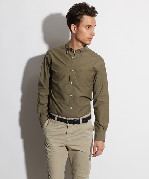 Cricket（クリケット）の「「Cricket」クリケットオリジナル タイプライター生地 ボタンダウンカラーシャツ 日本製（シャツ/ブラウス・メンズ・ホワイト/ダークオリーブ/ネイビー・LARGE/X-LARGE/MEDIUM）」の7枚目の写真