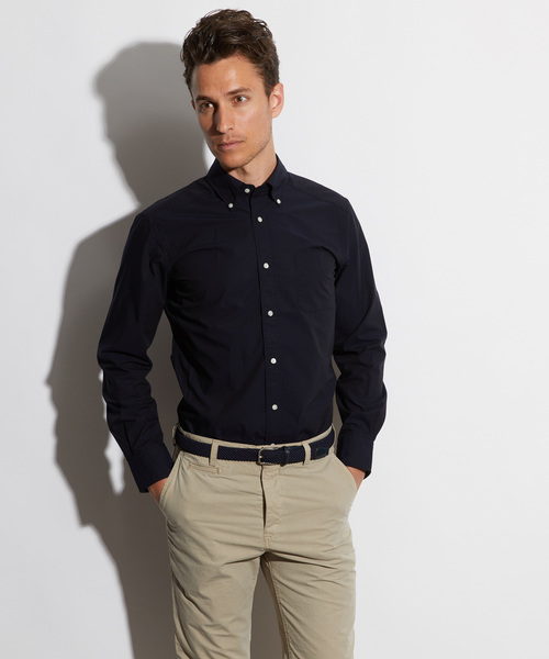 Cricket（クリケット）の「「Cricket」クリケットオリジナル タイプライター生地 ボタンダウンカラーシャツ 日本製（シャツ/ブラウス・メンズ・ホワイト/ダークオリーブ/ネイビー・LARGE/X-LARGE/MEDIUM）」の4枚目の写真