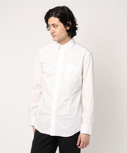 Cricket（クリケット）の「「Cricket」クリケットオリジナル タイプライター生地 ボタンダウンカラーシャツ 日本製（シャツ/ブラウス・メンズ・ホワイト/ダークオリーブ/ネイビー・LARGE/X-LARGE/MEDIUM）」の2枚目の写真