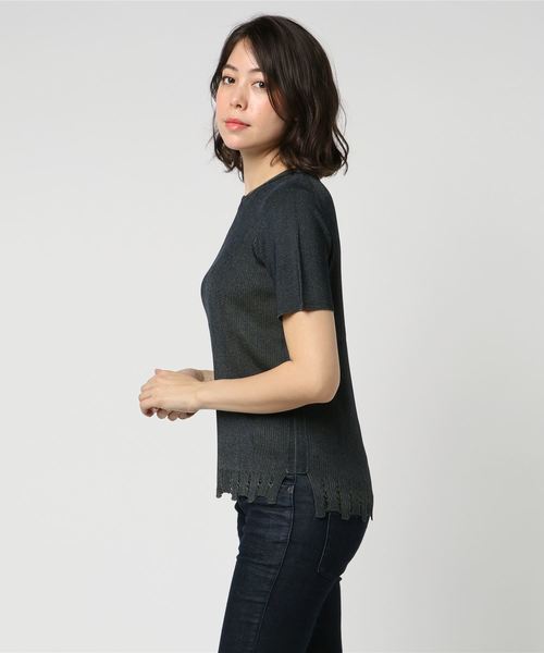 STUDIOUS SELECT(ステュディオスセレクト)の「【ANNC】フォッシャブルニットTOP(ニット/セーター・レディース・ベージュ/ネイビー/レッド・1)」の4枚目の写真