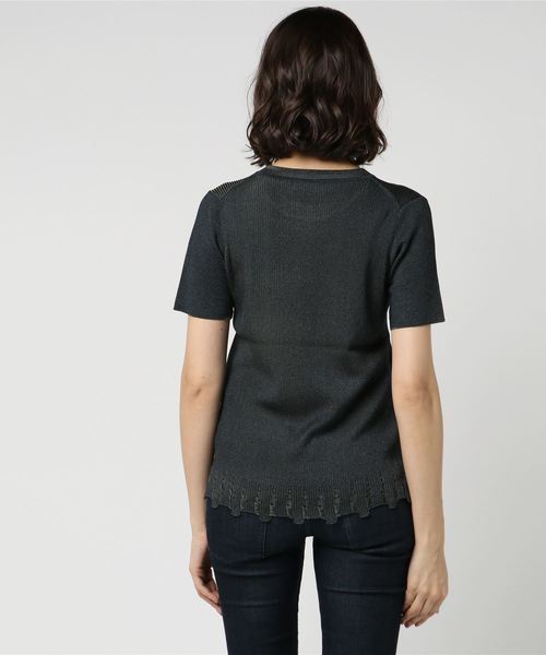 STUDIOUS SELECT(ステュディオスセレクト)の「【ANNC】フォッシャブルニットTOP(ニット/セーター・レディース・ベージュ/ネイビー/レッド・1)」の5枚目の写真