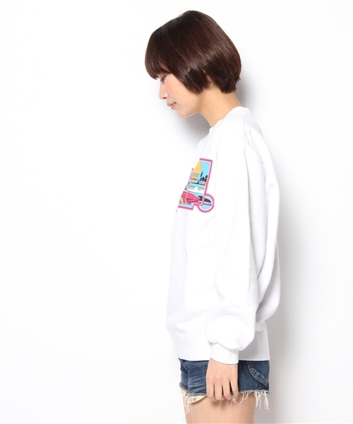 Kastane（カスタネ）の「CALIF長袖スゥェット（スウェット・レディース・オフホワイト/ライトブルー・FREE）」の4枚目の写真