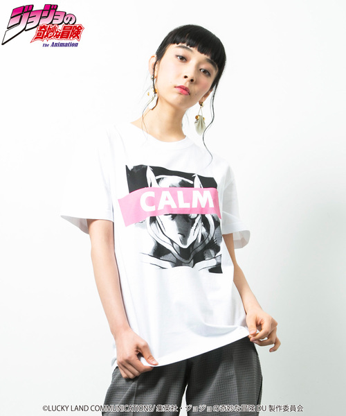STUDIOUS SELECT(ステュディオスセレクト)の「【ジョジョの奇妙な冒険】キラークィーン/吉良良影(Tシャツ/カットソー・メンズ・ホワイト/ブラック・S/M/L)」の1枚目の写真