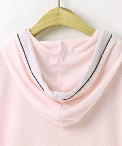 fran de lingerie（フランデランジェリー）の「Basic pile パイルシリーズ（無地） パーカー上下セット（ルームウェア/パジャマ・レディース・ホワイト/ネイビー/ピンク/ブラウン/ダークブルー/ワイン・M-L）」の8枚目の写真