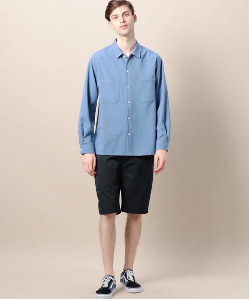 BEAUTY&YOUTH UNITED ARROWS（ビューティーアンドユースユナイテッドアローズ）の「BY ツイル ノープリーツ ショーツ о（その他パンツ・メンズ・オフホワイト/ダークグレー/ベージュ/ネイビー・SMALL/X-LARGE/MEDIUM/LARGE）」の21枚目の写真