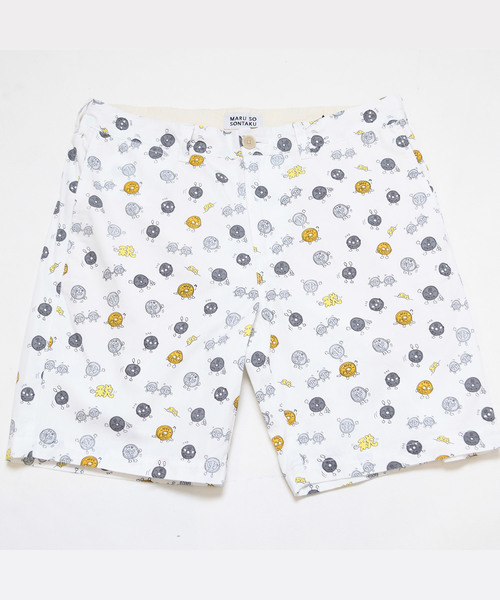 SONTAKU(ソンタク)の「渋谷直角 おつり柄HALF PANTS/ショーツ(その他パンツ・メンズ・ホワイト・MEDIUM/LARGE/SMALL/X-LARGE)」の1枚目の写真