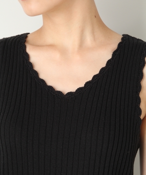 LOWRYS FARM(ローリーズファーム)の「9Gリブタンク 803216(タンクトップ・レディース・ブラック/ベージュ/バーガンディー・MEDIUM/LARGE)」の9枚目の写真