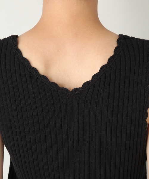 LOWRYS FARM(ローリーズファーム)の「9Gリブタンク 803216(タンクトップ・レディース・ブラック/ベージュ/バーガンディー・MEDIUM/LARGE)」の12枚目の写真