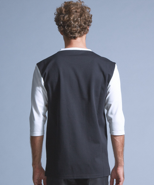 5351 POUR LES HOMMES（ゴーサンゴーイチプールオム）の「バスケットモクロディー7分袖カットソー（Tシャツ/カットソー・メンズ・ホワイト/ブラック・44/46/48）」の13枚目の写真