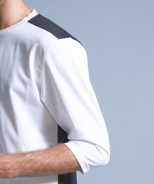 5351 POUR LES HOMMES（ゴーサンゴーイチプールオム）の「バスケットモクロディー7分袖カットソー（Tシャツ/カットソー・メンズ・ホワイト/ブラック・44/46/48）」の11枚目の写真