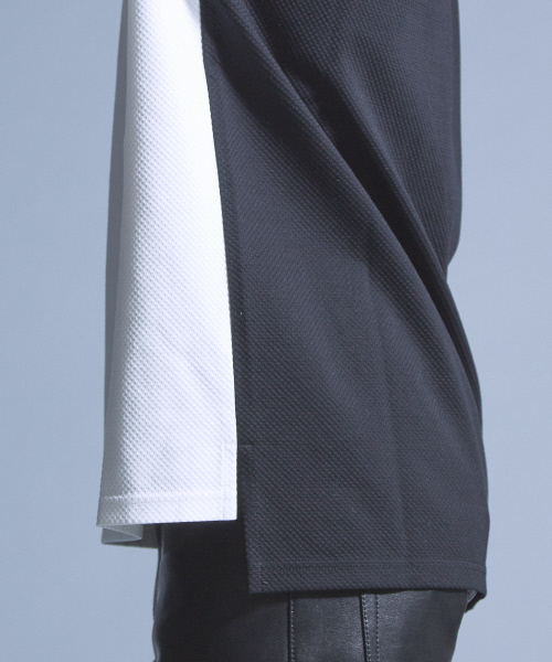 5351 POUR LES HOMMES（ゴーサンゴーイチプールオム）の「バスケットモクロディー7分袖カットソー（Tシャツ/カットソー・メンズ・ホワイト/ブラック・44/46/48）」の8枚目の写真