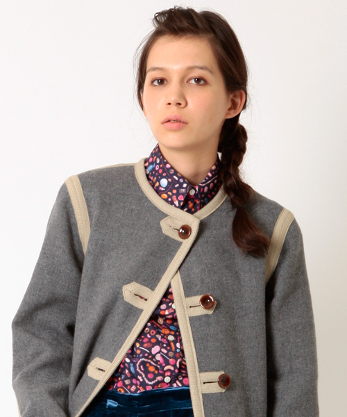 BEAMS BOY（ビームスボーイ）の「□BEAMS BOY / リバティ ラウンドカラーシャツ（シャツ/ブラウス・レディース・ブラウン/ネイビー・ONE SIZE）」の11枚目の写真