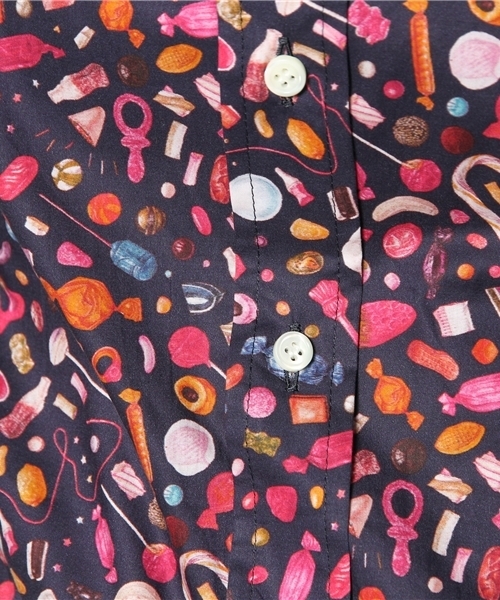 BEAMS BOY（ビームスボーイ）の「□BEAMS BOY / リバティ ラウンドカラーシャツ（シャツ/ブラウス・レディース・ブラウン/ネイビー・ONE SIZE）」の9枚目の写真