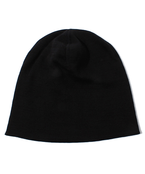 BEAMS（ビームス）の「□Sanca / カシミヤコットン ワッチキャップ（ニットキャップ/ビーニー・メンズ・ホワイト/ブラック・ONE SIZE）」の2枚目の写真